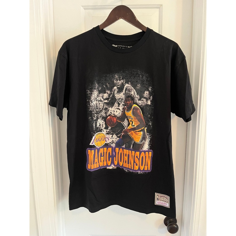 Mitchell & Ness Magic Johnson Los Angeles Lakers Hardwood Classic T